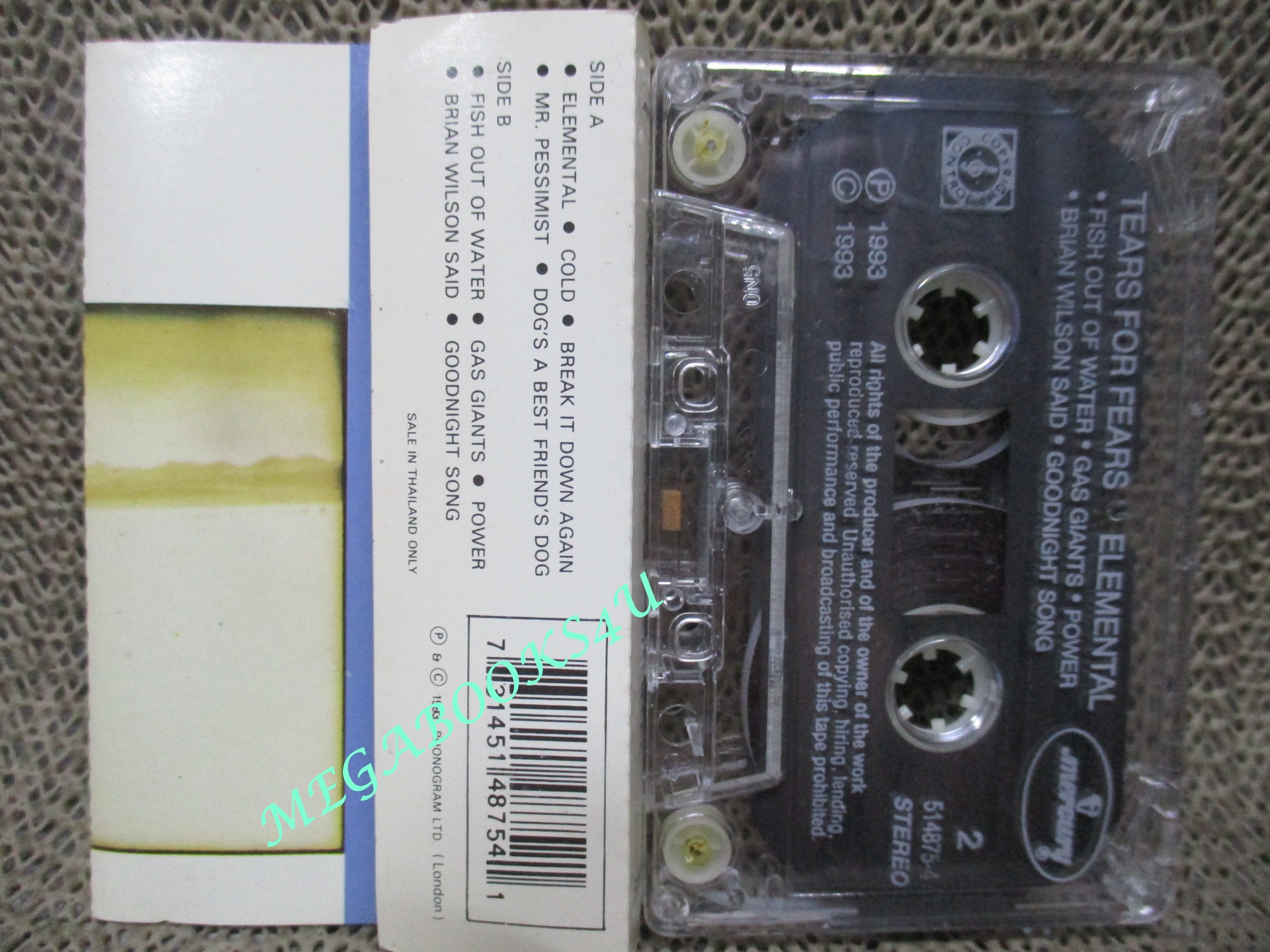 เทปเพลงสากล Elemental by Tears for Fears