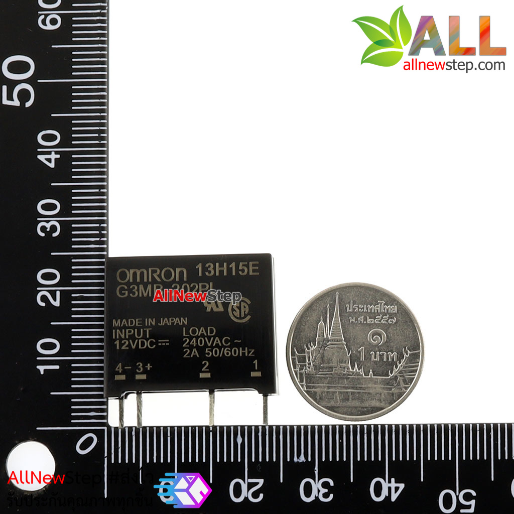 Omron SSR relay 12V 2A 240VAC Solid State Relay รีเลย์แบบไร้หน้าสัมผัสยี่ห้อ Omron 12V