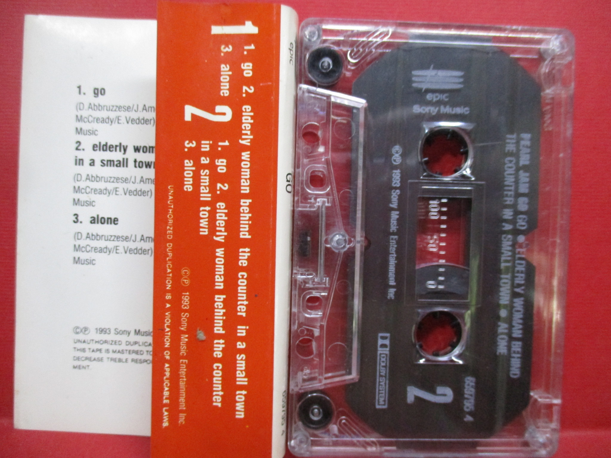 เทปเพลงสากล Pearl Jam – Go