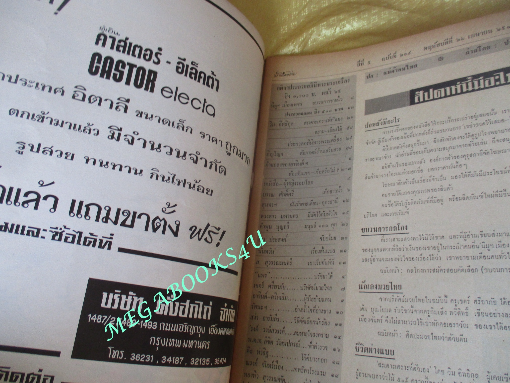 นิตยสารฟ้าเมืองไทย ฉบับ214 ปี2516 แม่ค้าผลไม้ไทย