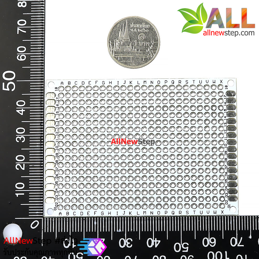 PCB แผ่นปริ๊นอเนกประสงค์ pcb 5x7 สีขาว