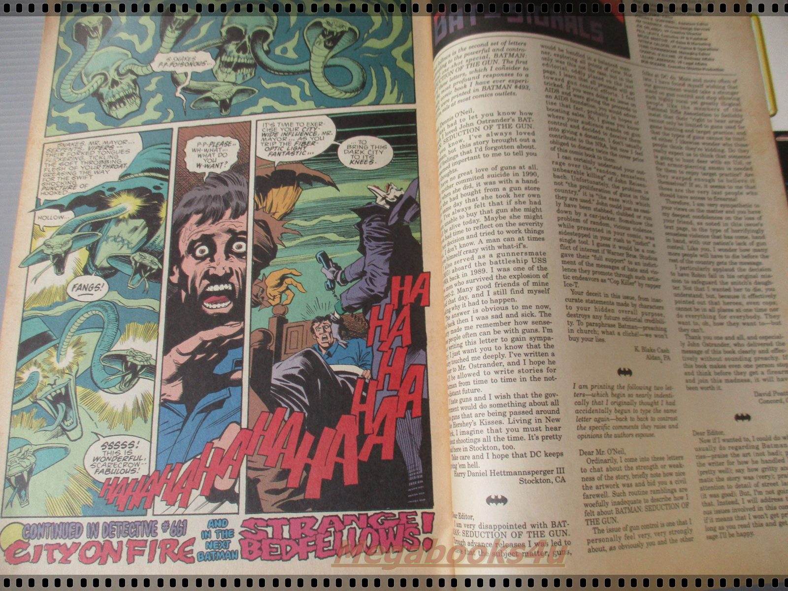 การ์ตูน DC comics การ์ตูนภาษาอังกฤษ แบทแมน BATMAN ฉบับที่ 494 ปี2536 ตอน NIGHT TERRORS