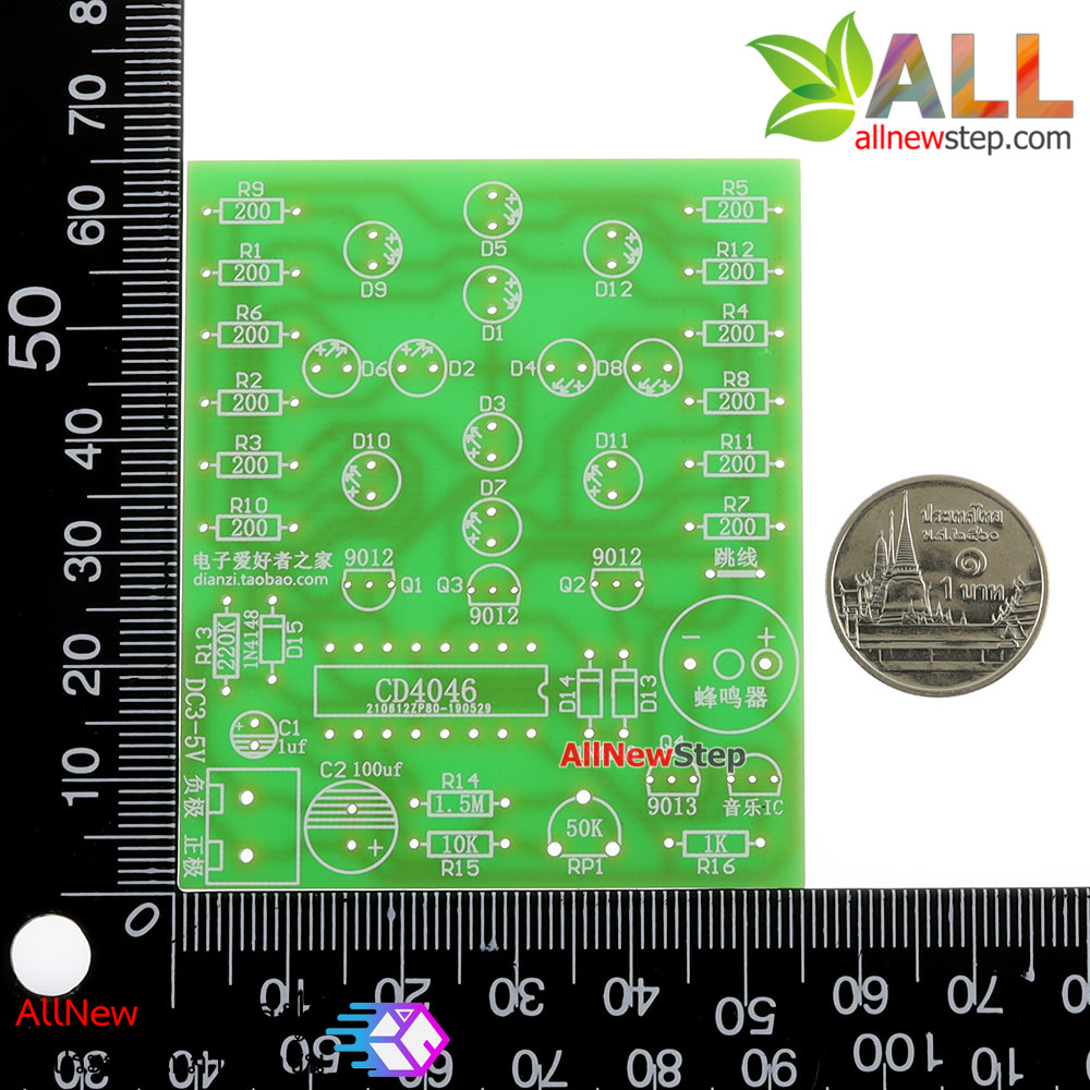 ชุดคิทวงจรไฟวิ่ง 12 ดวง CD4046