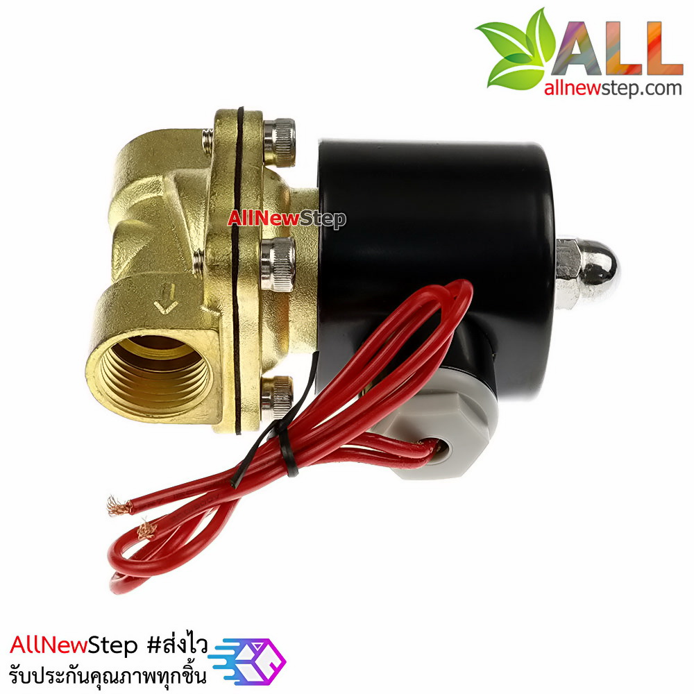 Solenoid Valve โซลินอยวาล์ว ทองเหลือง สองทาง รุ่น 2W-160-15 AC 220V ขนาด 4 หุน 220V