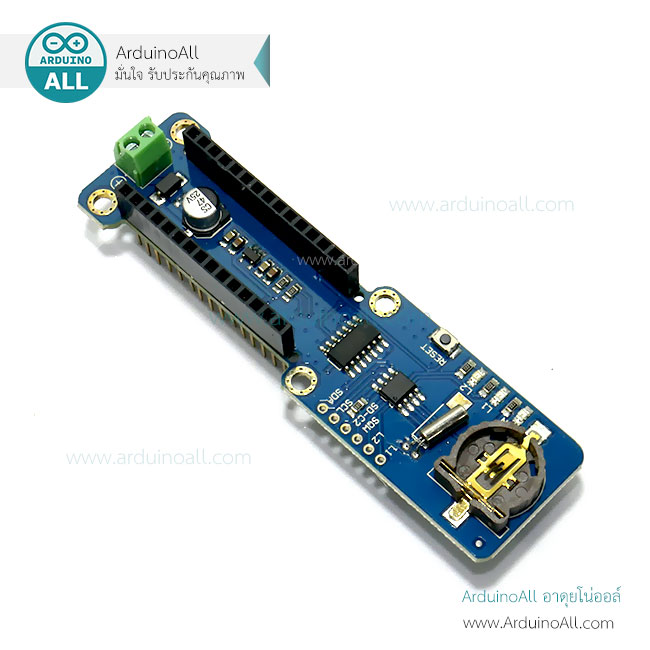 บอร์ด Data Logger nano Shield สำหรับ Arduino Nano sd card DS1307