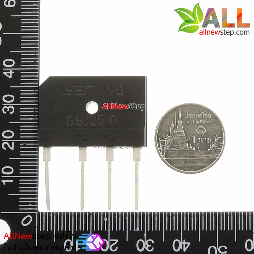 บริจไดโอด 1000V 25A GBJ2510 25A1000V Induction Bridge Rectifier