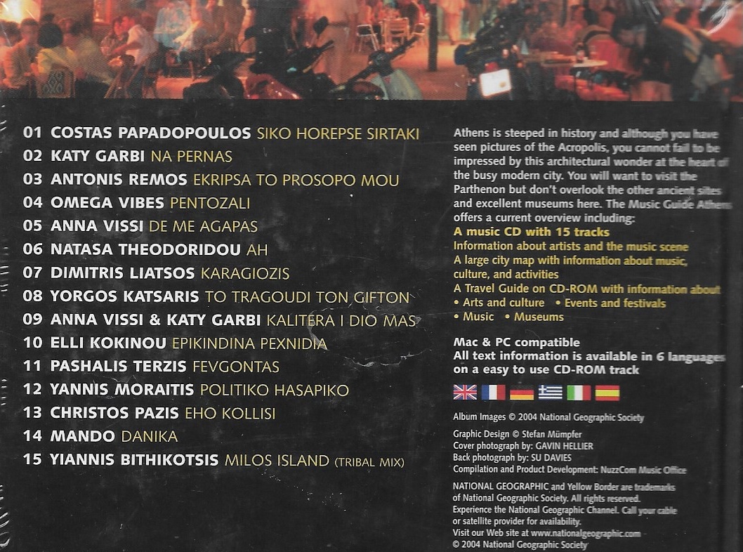 CD,National Geographic - Music Guide Athens (Various Artists)(2004)(Germany)
