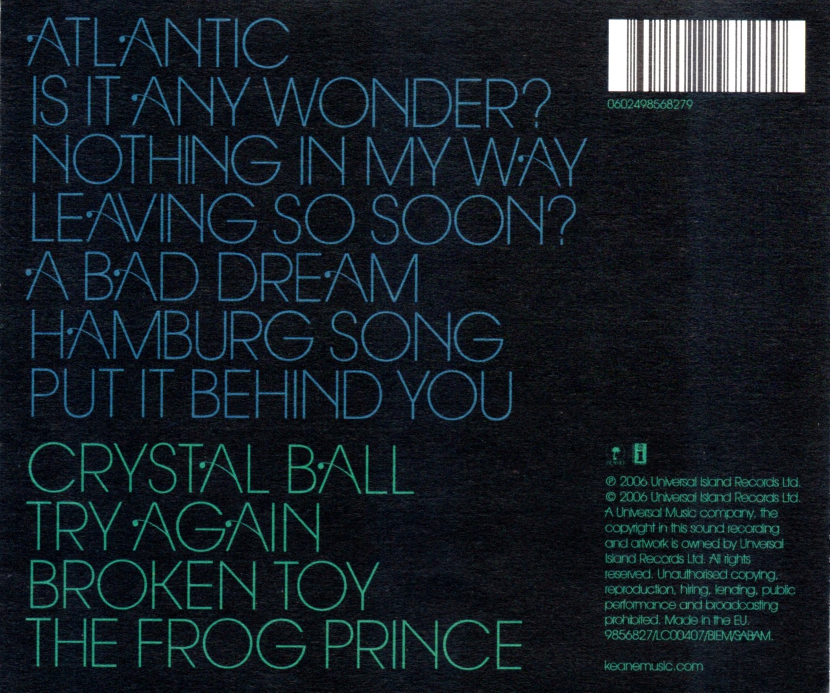 CD,Keane - Under The Iron Sea (2006)(EU)