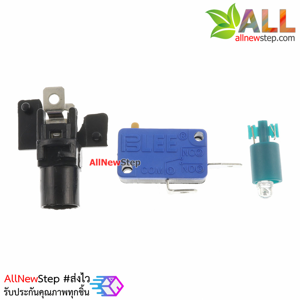 ปุ่มกดตู้เกม สวิตช์กดติดปล่อยดับขนาดใหญ่ 100mm พร้อมไฟ LED สีเขียว