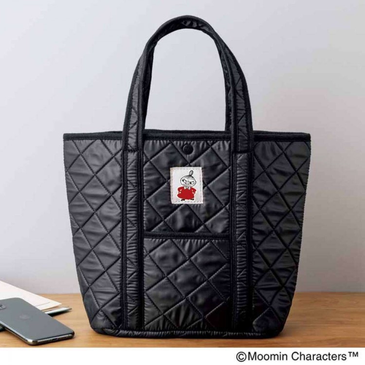 พร้อมส่ง กระเป๋าโท้ท ผ้าควิลท์สีดำ Little My Light and Quilted Outing Tote