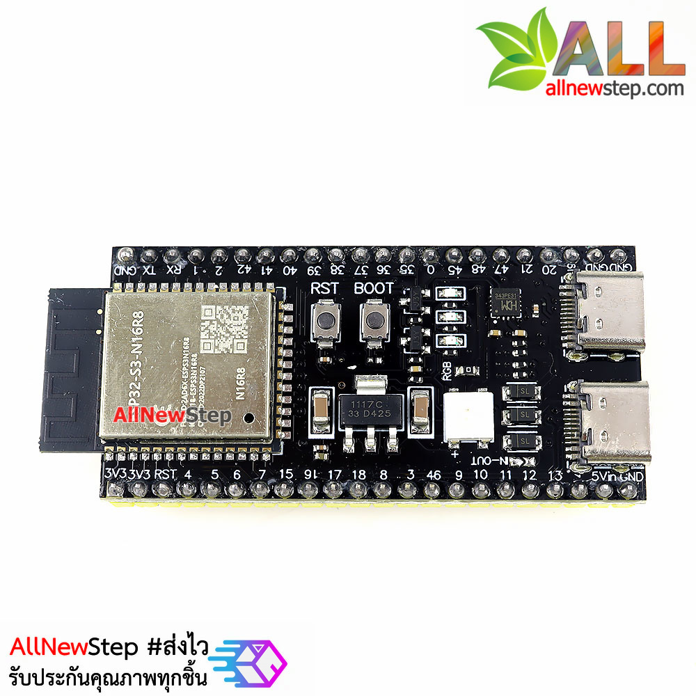 บอร์ด ESP32-S3 N16R8 core development board wireless wifi + Bluetooth แรงกว่า ESP32-WROOM
