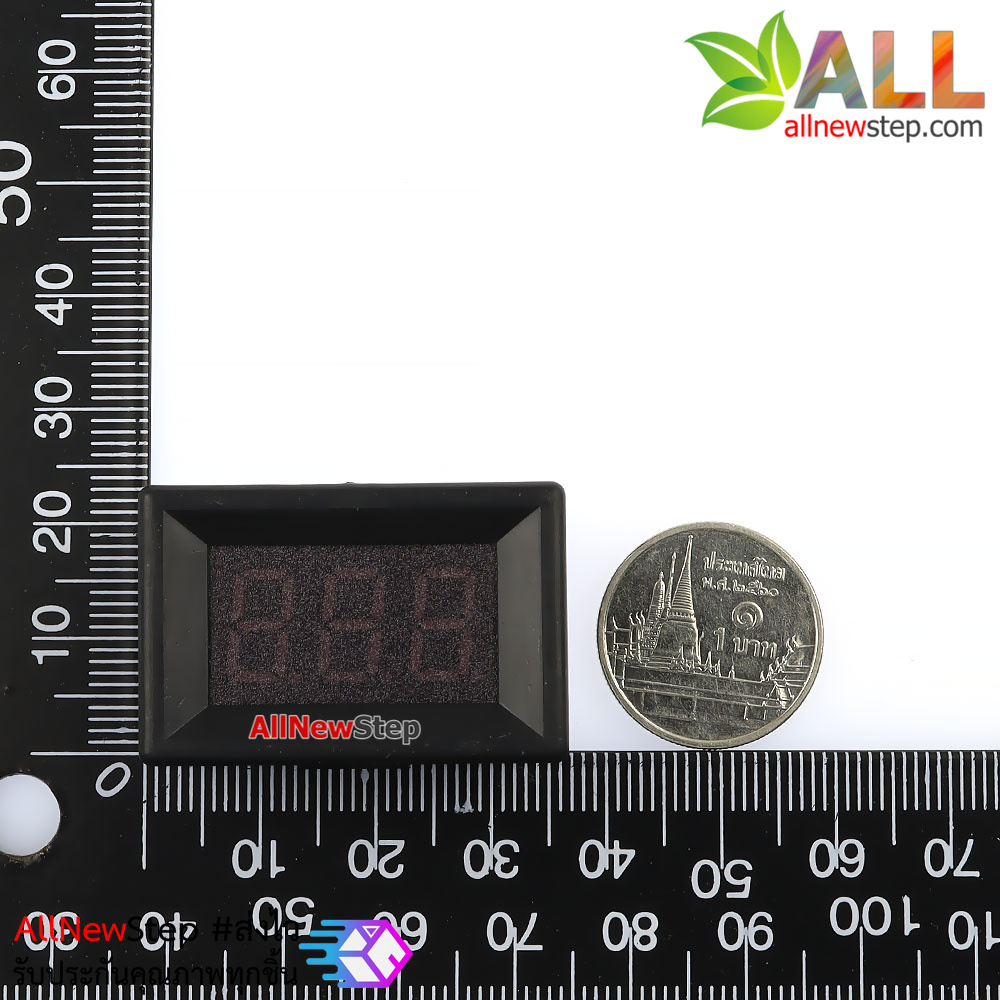 DC volt meter 0.36 นิ้ว 0-100V โวลต์มิเตอร์ 0-100V ขนาด 0.36 นิ้ว สีแดง