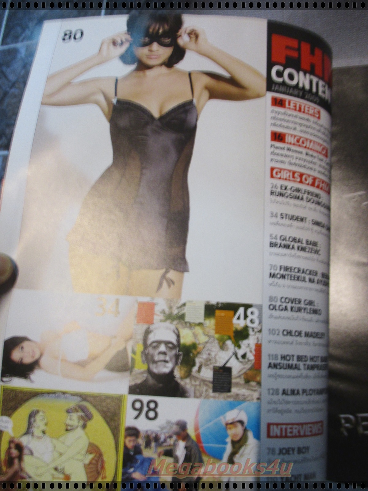 นิตยสารFHM ฉบับ069 JAN.2552 ปก OLGA KURYLENKO สภาพดี