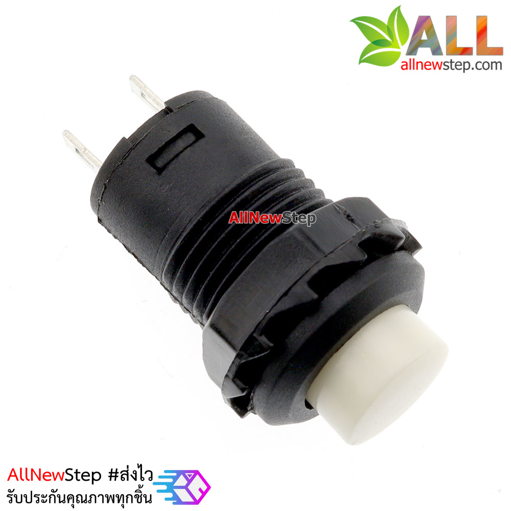 สวิตช์กดติดกดดับ lock switch DS-427/428 1.5A 250VAC สีขาว