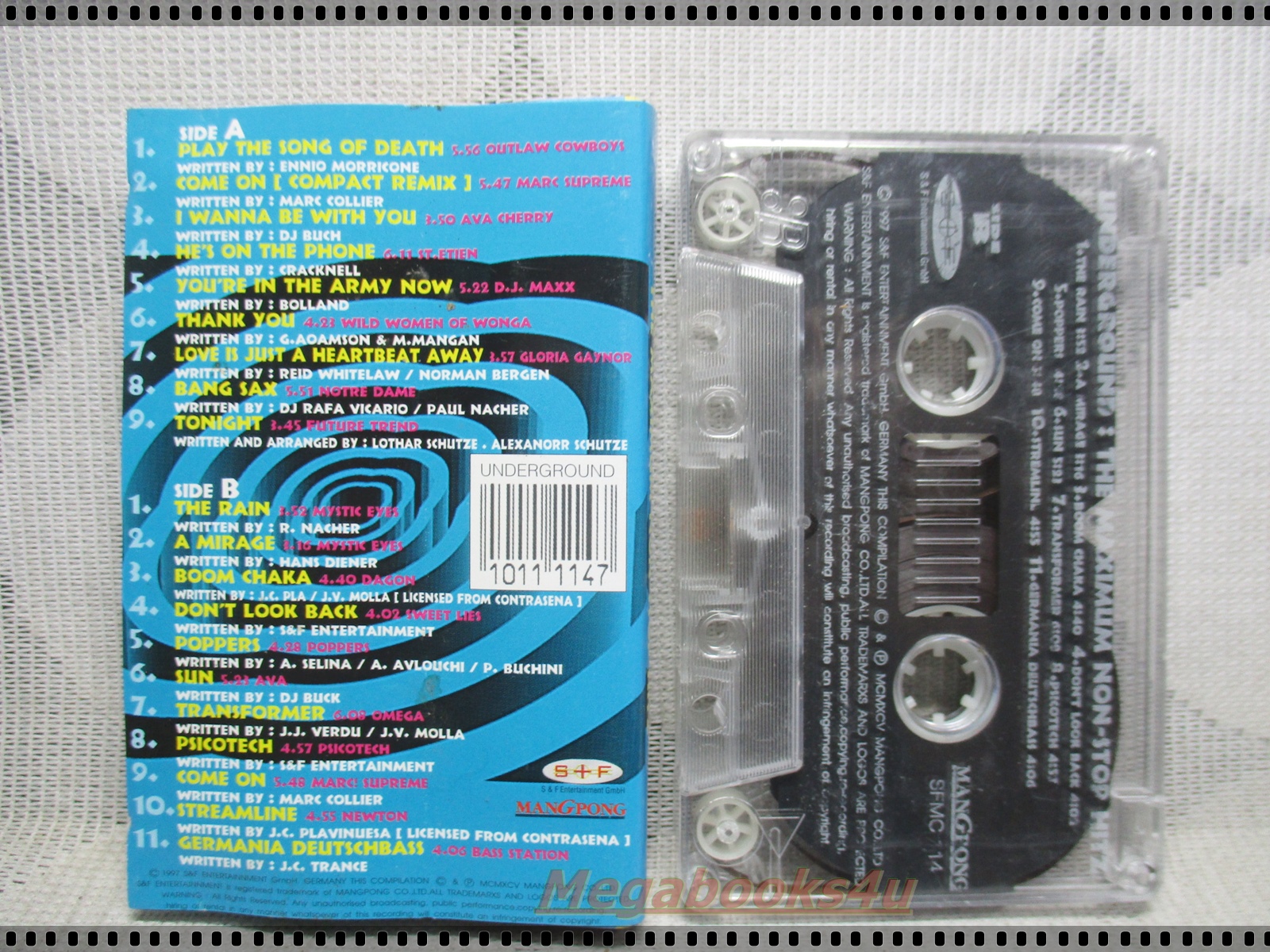 เทปเพลงลูกทุ่ง UNDERGROUND THE MAXIMUM NON STOP HIT