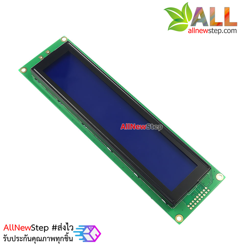 โมดูลจอ LCD 4004 lcd 40x4 จอ 40 ตัวอักษร 4 บรรทัด น้ำเงิน ไฟเลี้ยง 5V