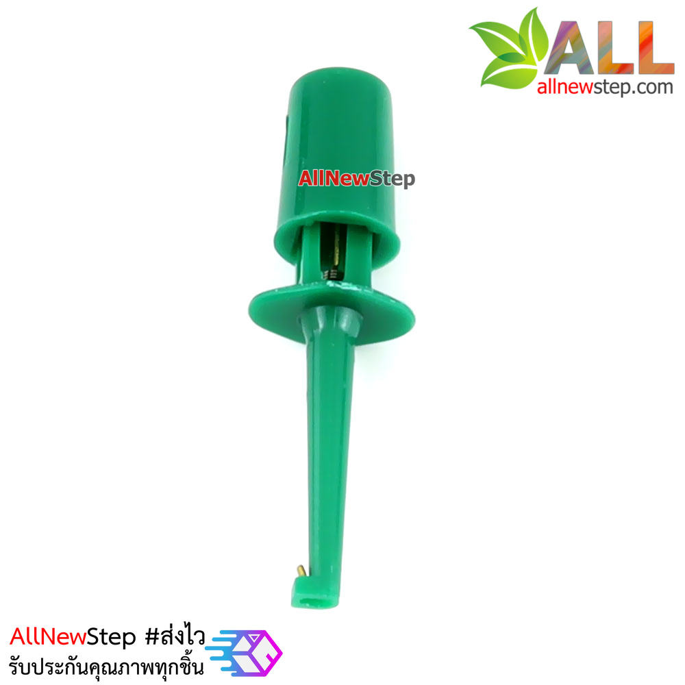 Hook test clip power test hook คลิปตะขอสายไฟทดสอบ สีเขียว