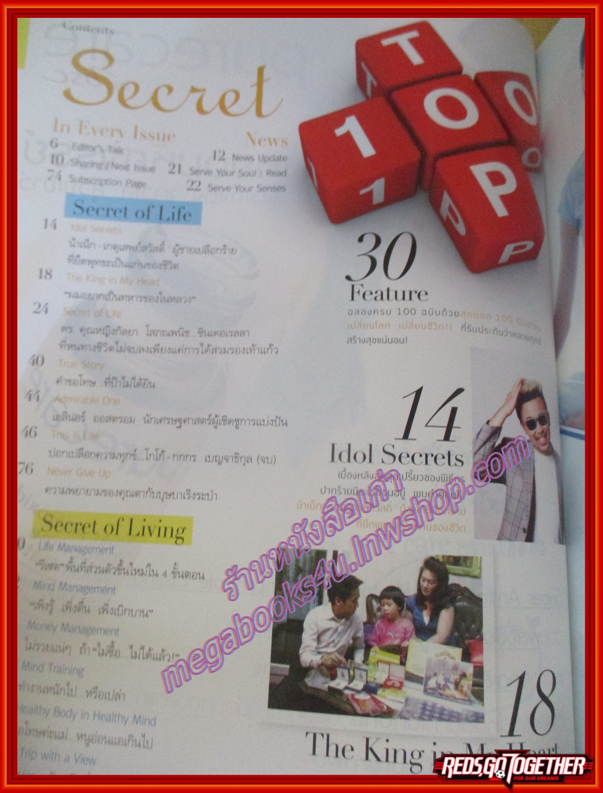 นิตยสารซีเคร็ต นิตยสารSECRET ฉบับที่100 ปี2555 ปก น้าเน็ก เกตุเสพย์สวัสดิ์