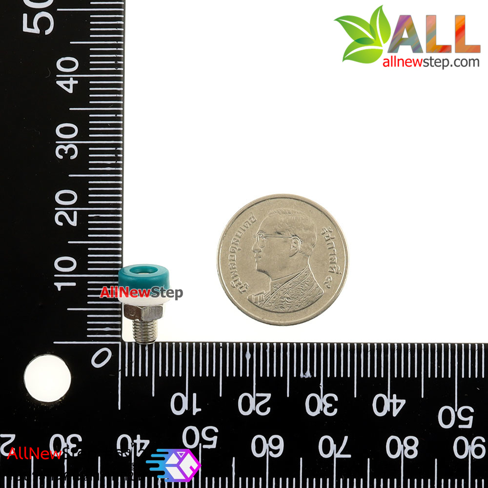 2mm Banana Jack Socket สีเขียว จำนวน 1 ชิ้น