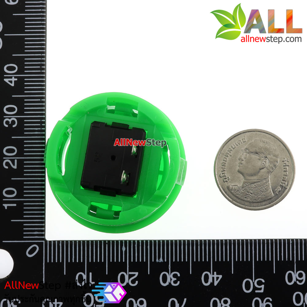 Arcade Push Button สวิตช์ปุ่มกดติดปล่อยดับ สีเขียว