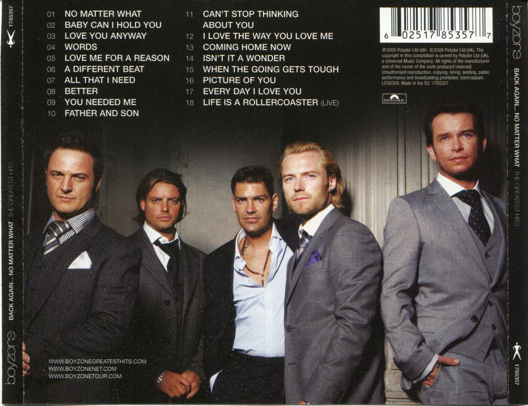 CD,Boyzone - Back Again... No Matter What