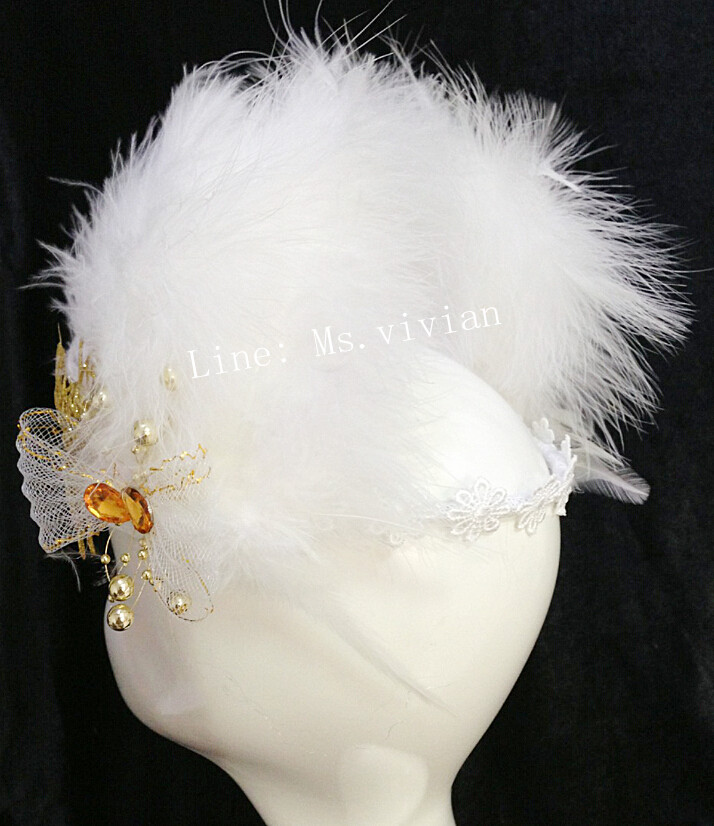 MAI24 มงกุฎขนฟู ผี้เสื้อโบว์ (งาน handmade)**สินค้ามีจำกัด**