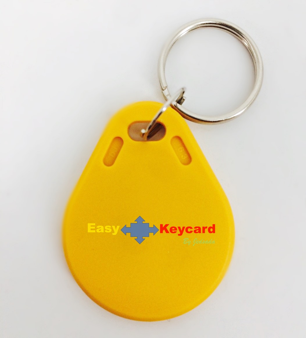พวงกุญเเจคีย์การ์ด Keytag (เเบบหยดน้ำ ชนิด Mifare 13.56 Mhz.)
