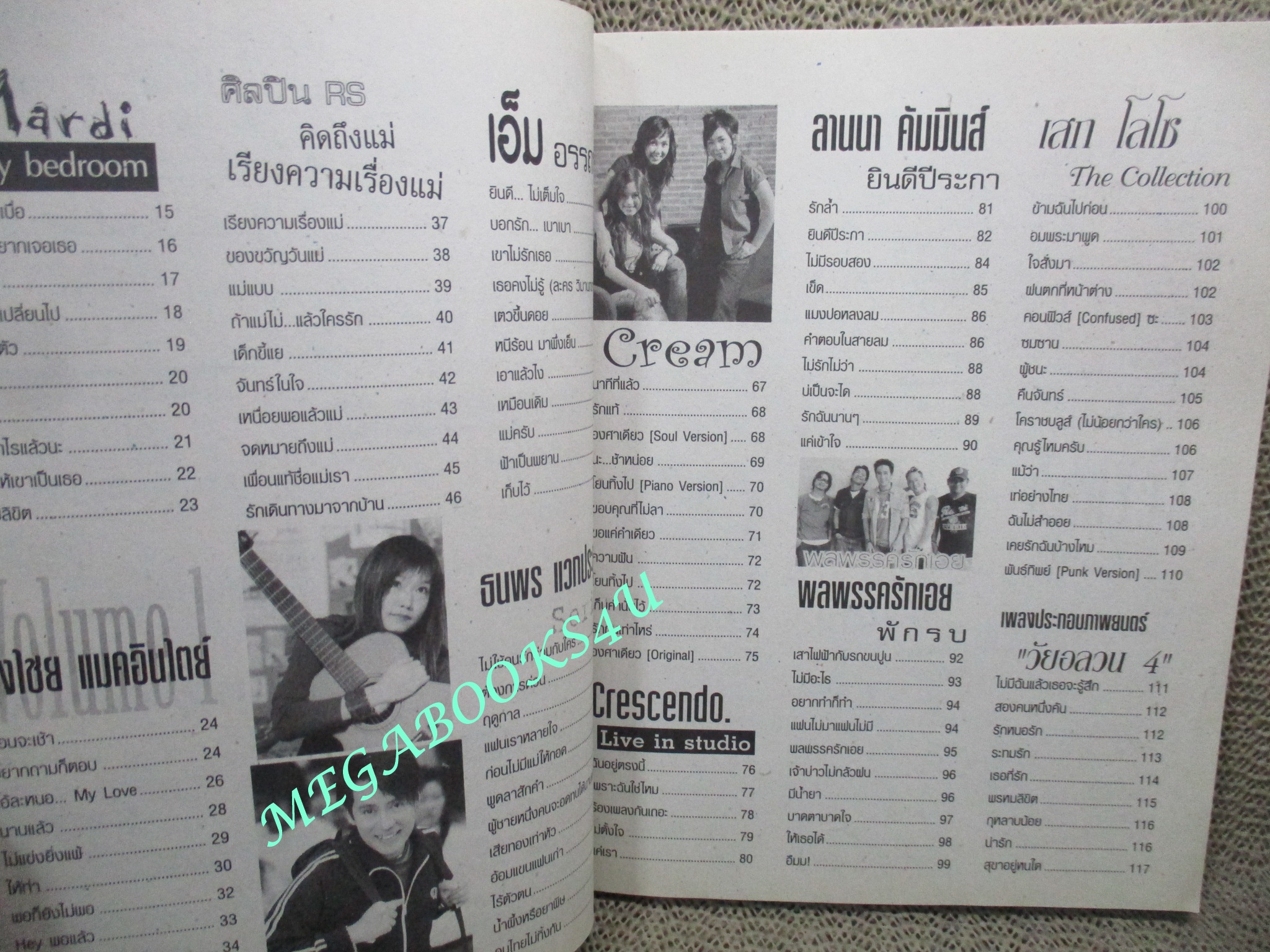 หนังสือเพลงพร้อมคอร์ดกีตาร์ SUNDAY MUSIC ฉบับที่02 ปี2547