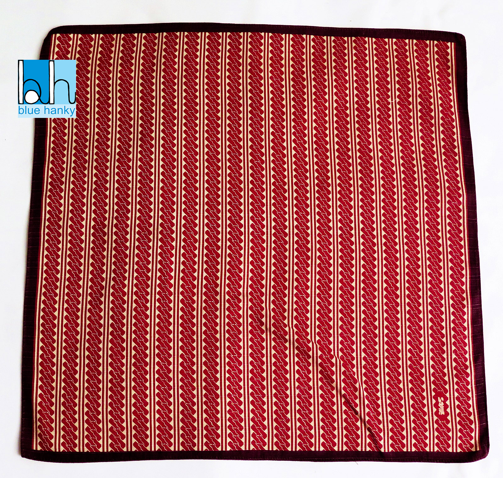 #152 19" ญี่ปุ่น ผ้าเช็ดหน้ามือ2 สภาพดี ผ้าเช็ดหน้าผืนใหญ่