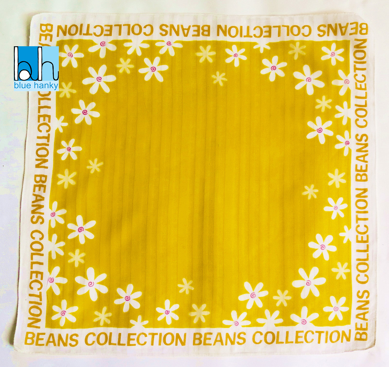 #241 21" BEANS COLLECTION ผ้าเช็ดหน้ามือ2 สภาพดี ผ้าเช็ดหน้าผืนใหญ่