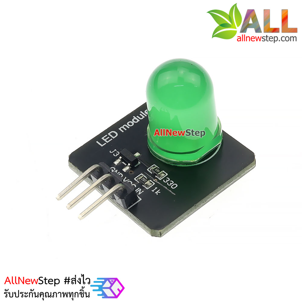 โมดูลไฟ LED 10mm สีเขียว led 10mm