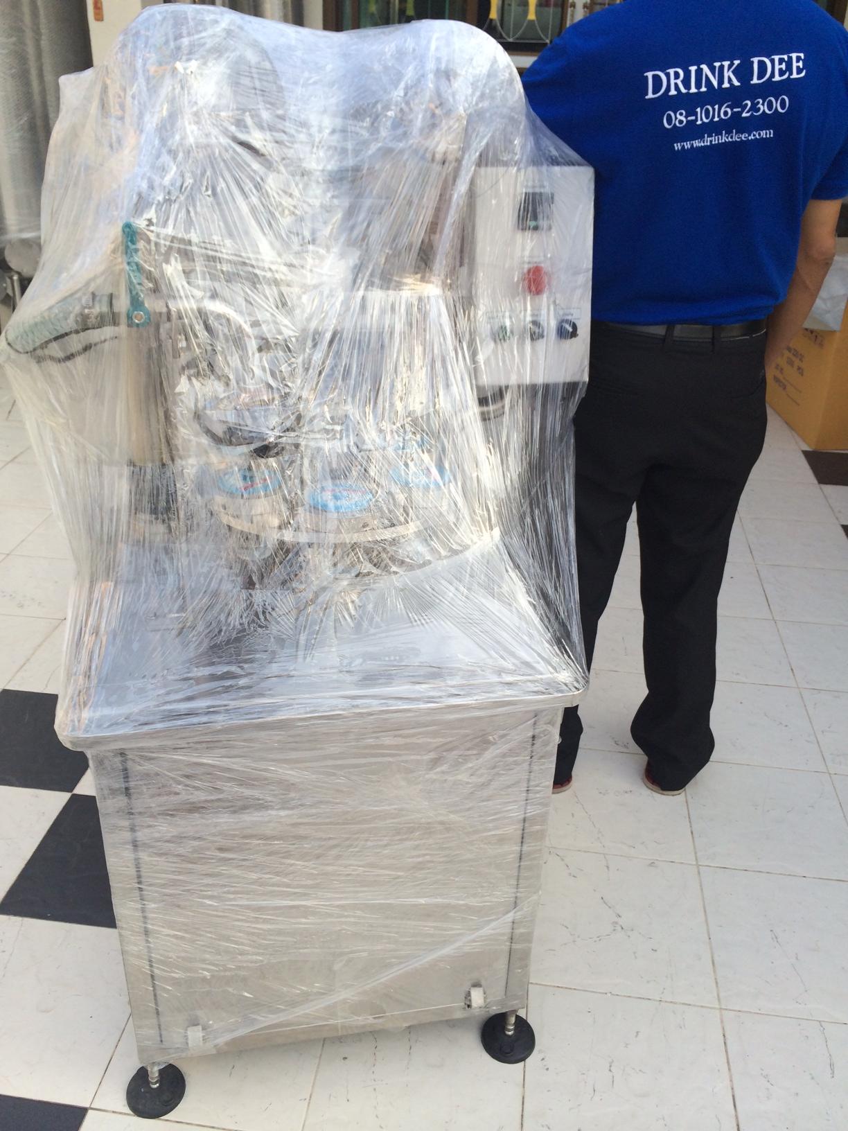 เครื่องบรรจุน้ำแก้ว (กึ่งอัตโนมัติ)