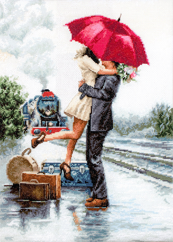Luca-S ชุดปัก Couple on Train Station