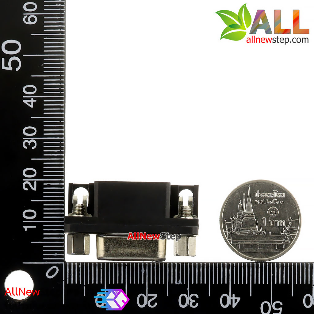 Black DR9 female DR9 hole curved needle welding type DB9 curved needle serial female