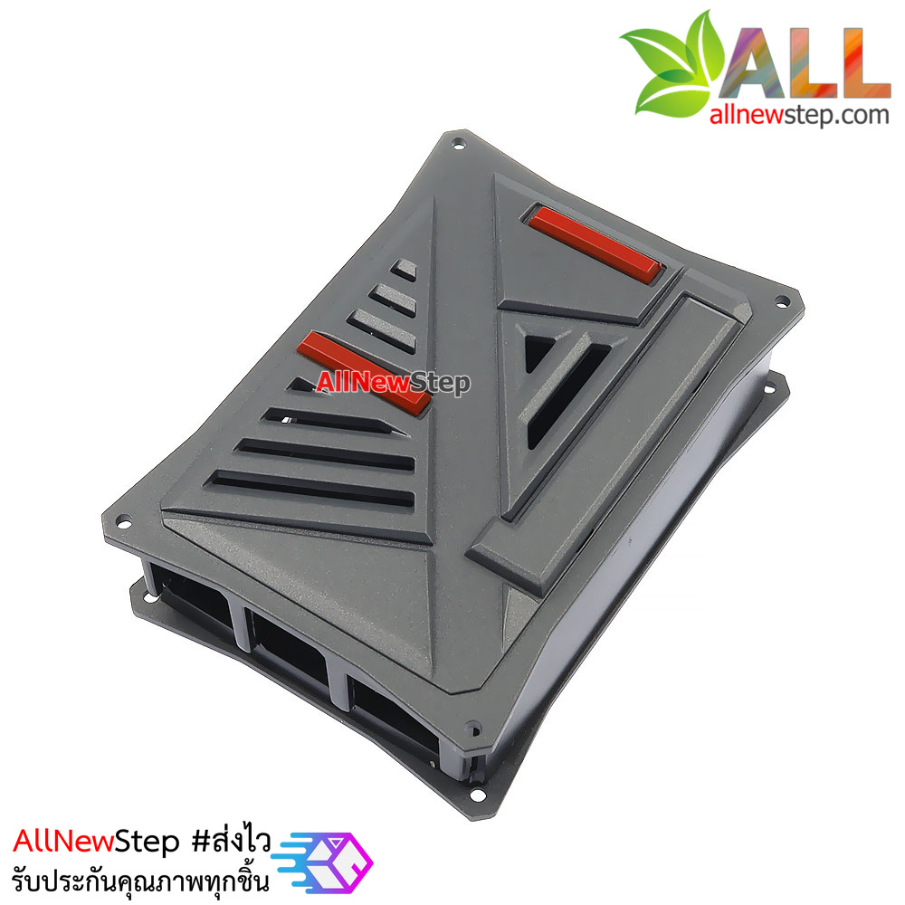 เคส Raspberry Pi4 สีขาวดำ