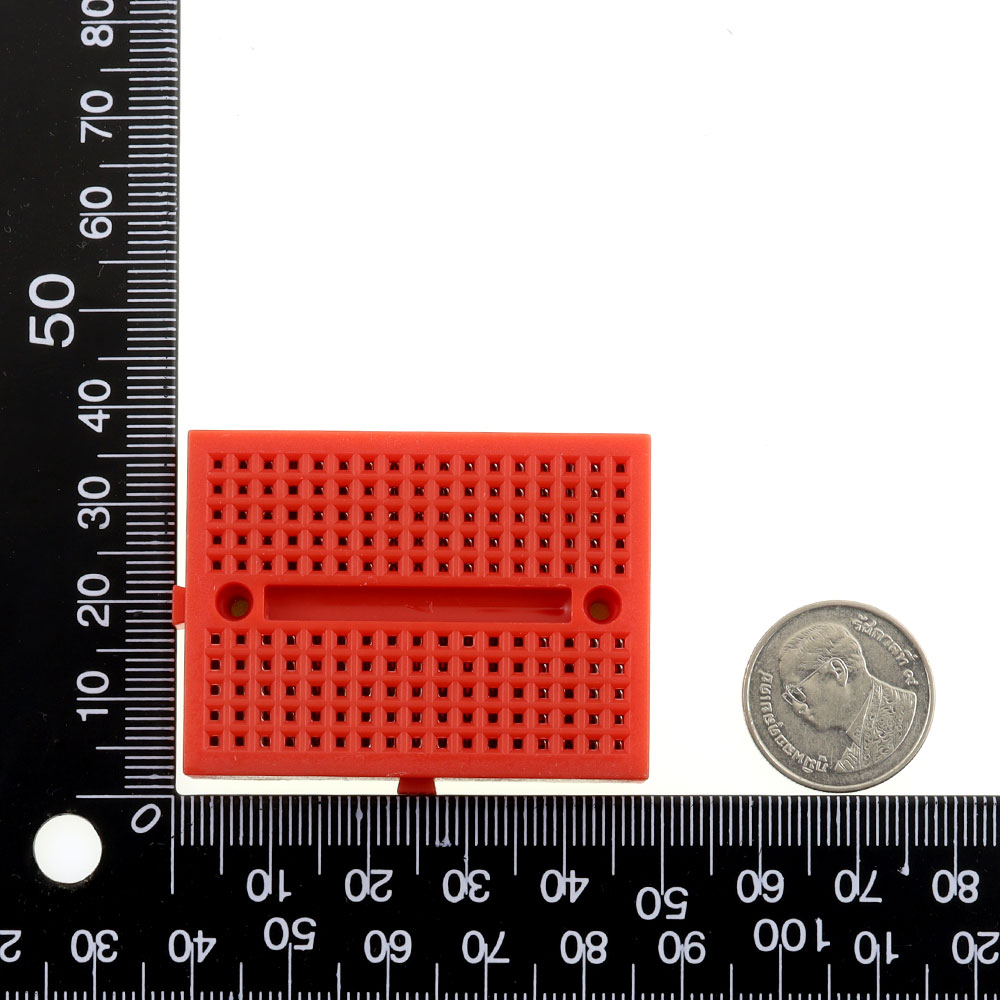 Breadboard 170 holes สีแดง