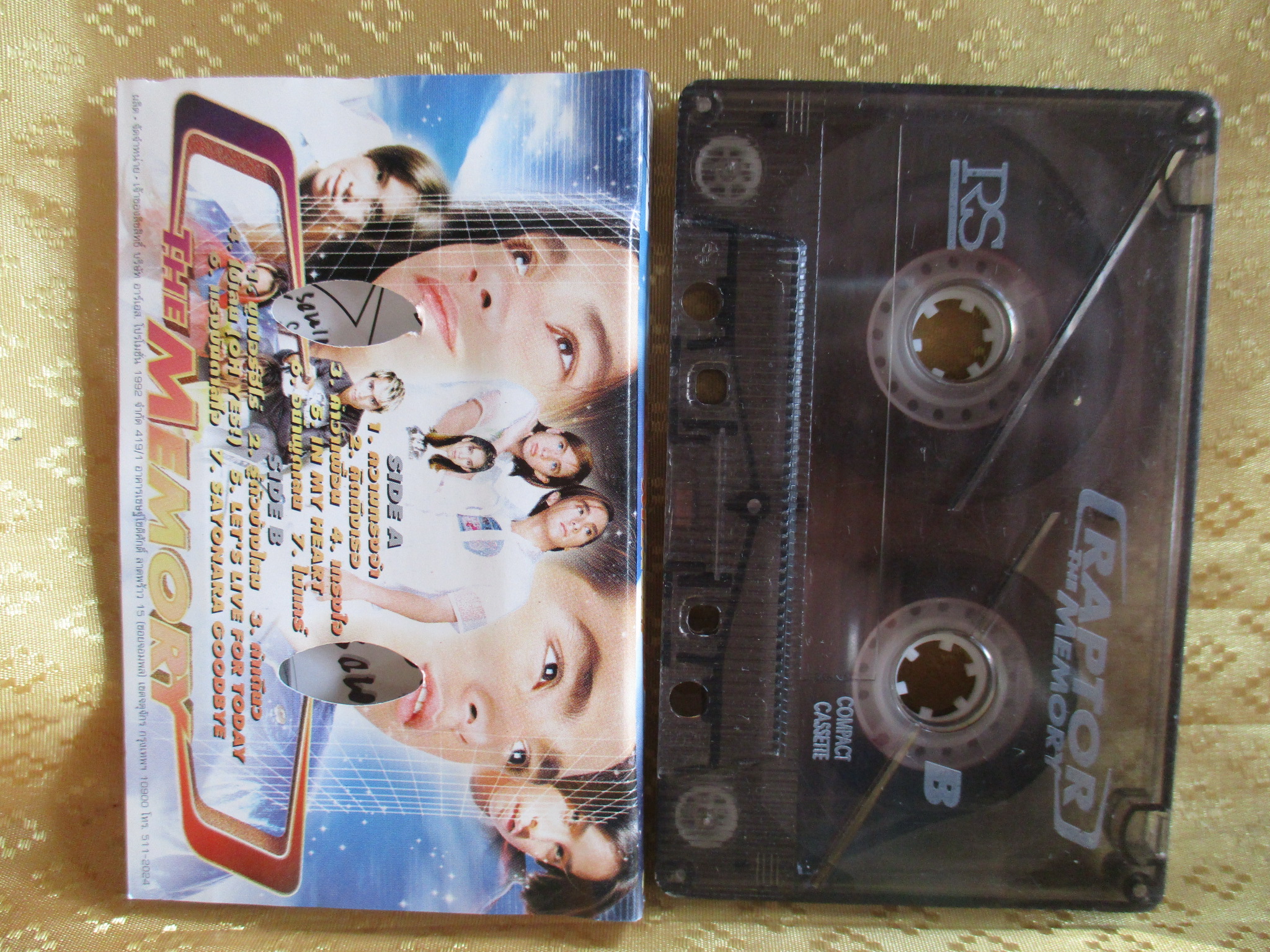 เทปเพลงไทยสากล แร็พเตอร์ RAPTOR อัลบั้ม THE MEMORY