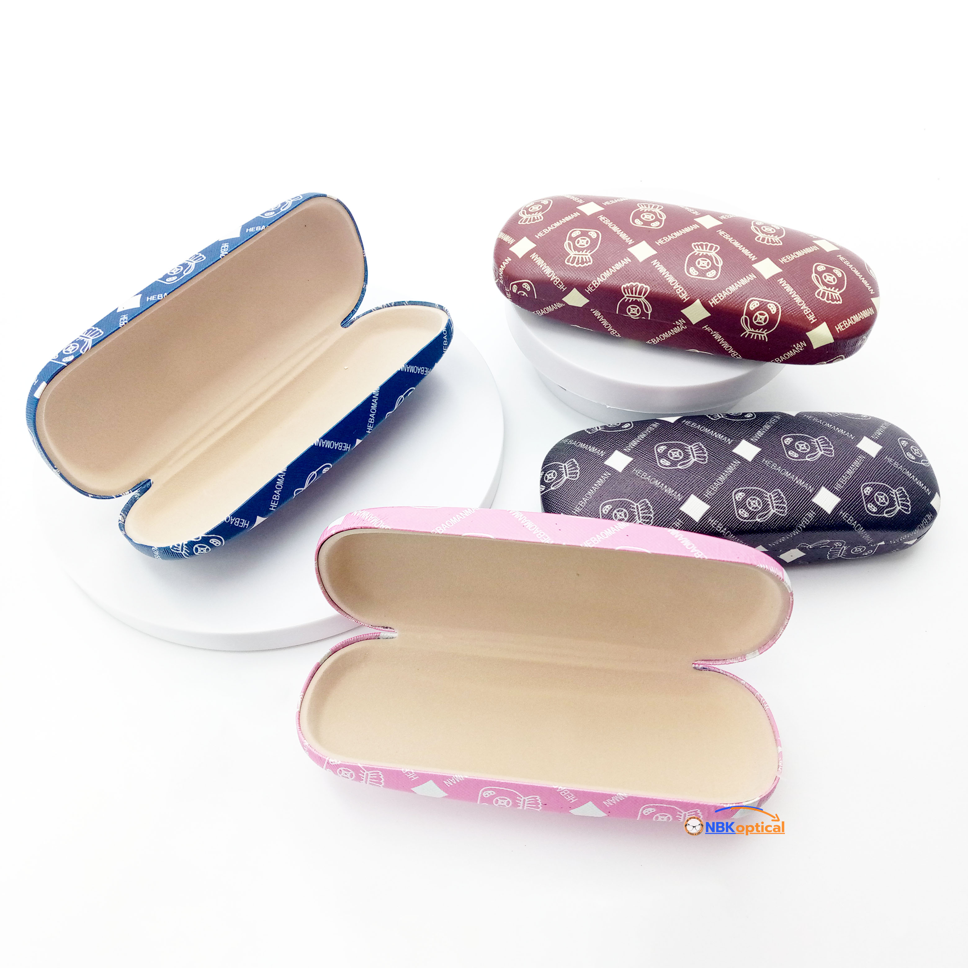 กล่องแว่นตาแฟชั่นลายอาร์ตทรงหรู(1แพ็ค10ใบ)