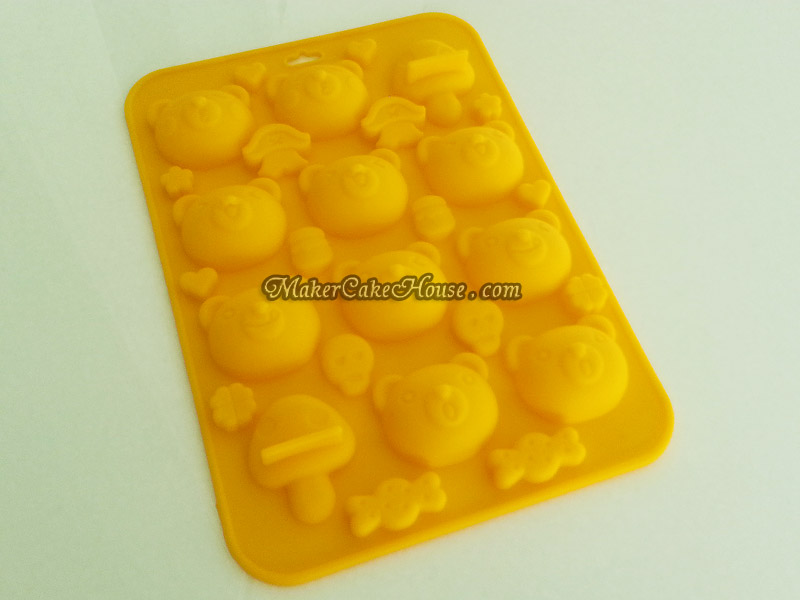 พิมพ์ซิลิโคนทำขนมรูปกระต่าย หมี และหมูน่ารักๆ