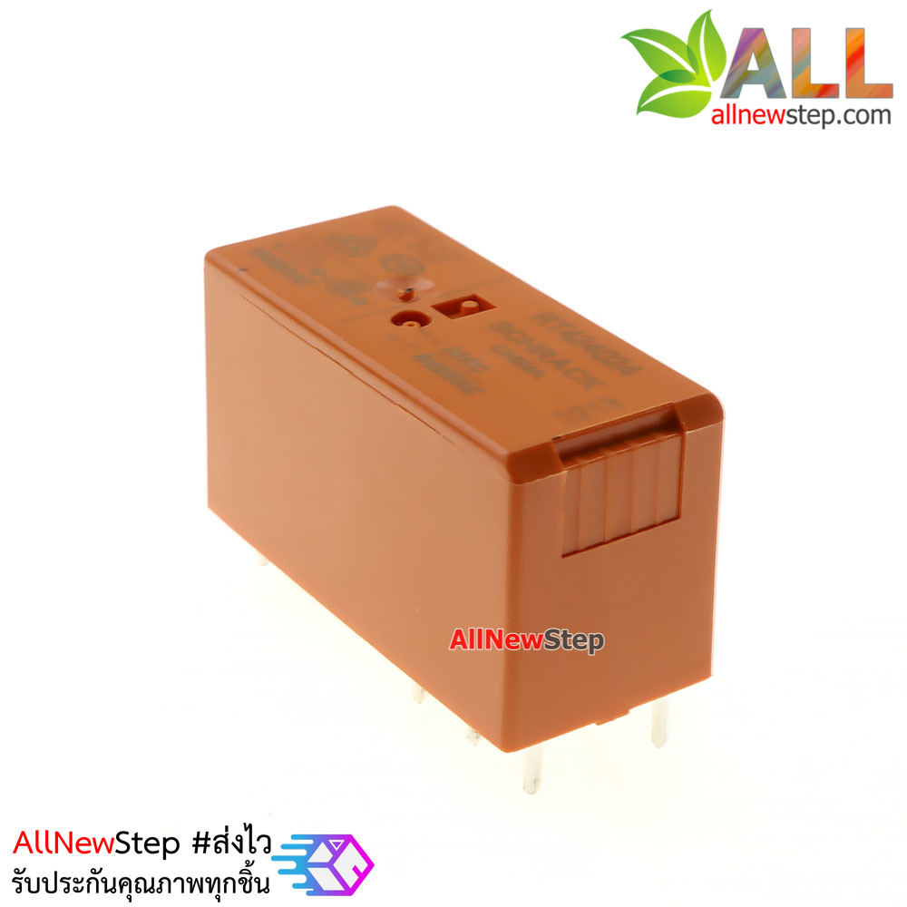 RT424024 รีเลย์ 24V 8 ขา สวิตช์ 2 ทาง 2 ช่อง 250V 8A Relay RT424024 relay 24v