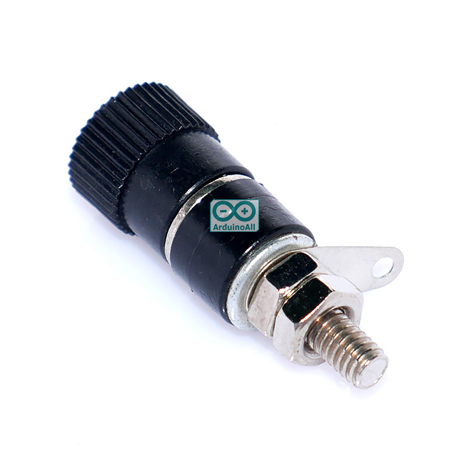 Terminal M4 4mm screw inverter audio amplifier power supply terminal jack Black