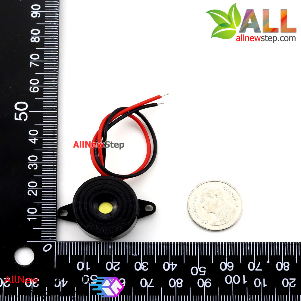 Active Buzzer ลำโพงบัซเซอร์ 3-24VDC เสียงดังปี๊ป ยาวต่อเนื่อง