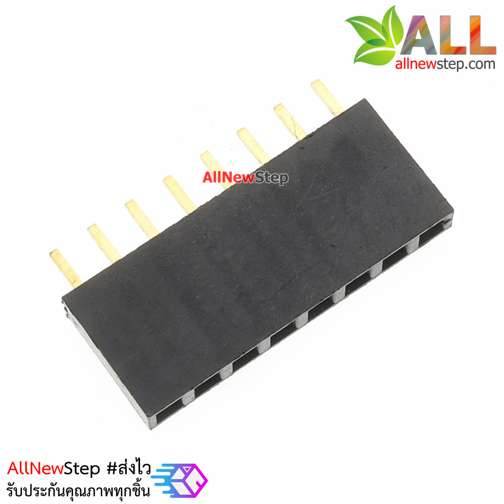 2.54mm 1X8 8Pin Gold-plated Single Row Straight Female Pin Header