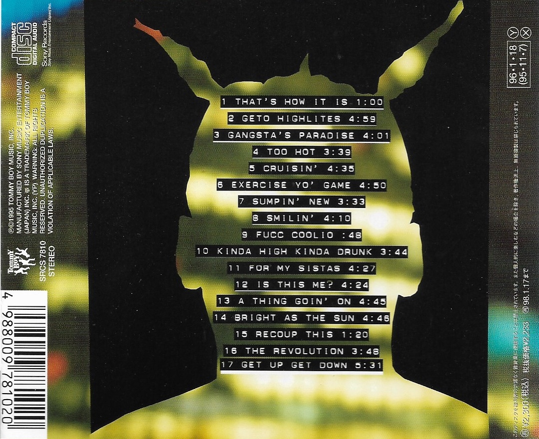 Used CD,Coolio - Gangsta's Paradise (A+)(1995)(Japan)