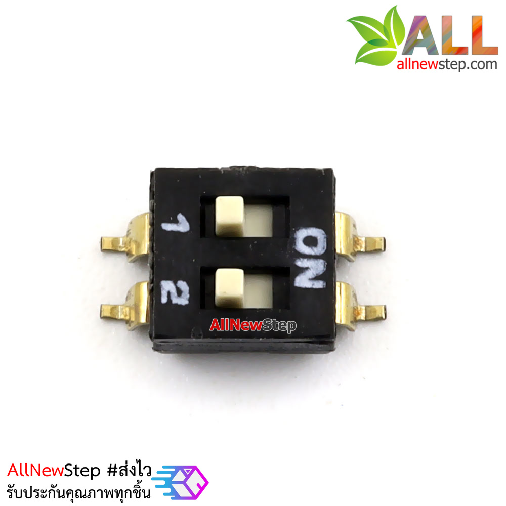 สวิตช์แบบ DIP 2 ช่อง 2.54mm SMD DIP switch 2P