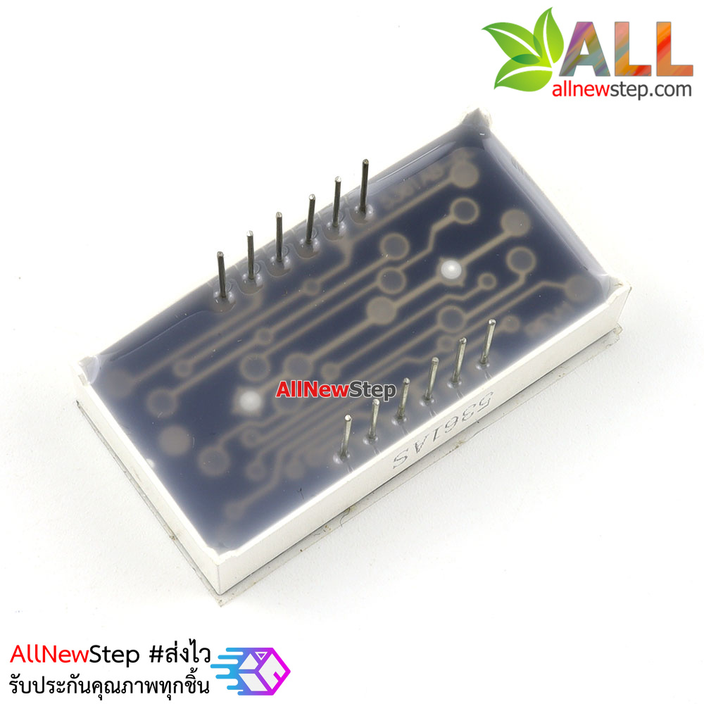 7 Segment 0.56 นิ้ว Common Cathode 3 digit Red ไฟ 7 segment 0.56 3 หลัก สีแดงแบบไฟลบร่วม 5631A / 5361A