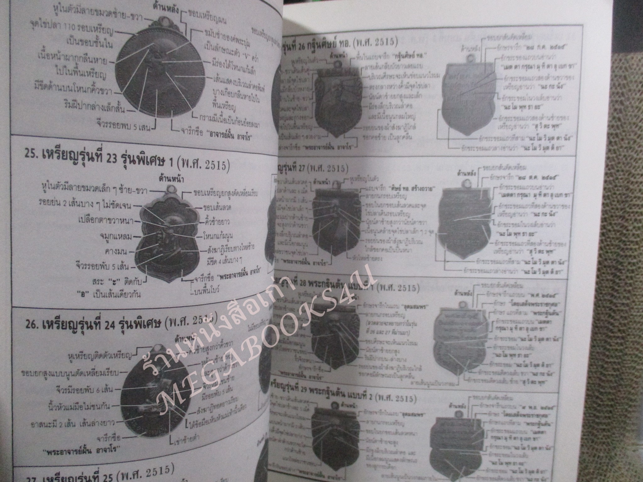 หนังสือพระเครื่อง อภิญญาฤทธิ์ จิตตานุภาพ พระอาจารย์ฝั้น อาจาโร วัดป่าอุดมสมพร ฉบับที่1 / ตำหนิ ปกหลังแหว่งหน่อย