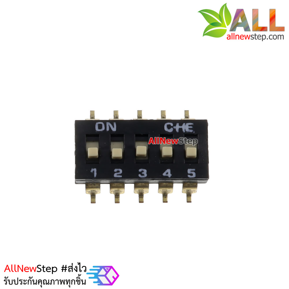 ดิฟสวิตช์ 5 ช่อง 2.54mm SMD DIP switch 5 bit SMT toggle switch 5p