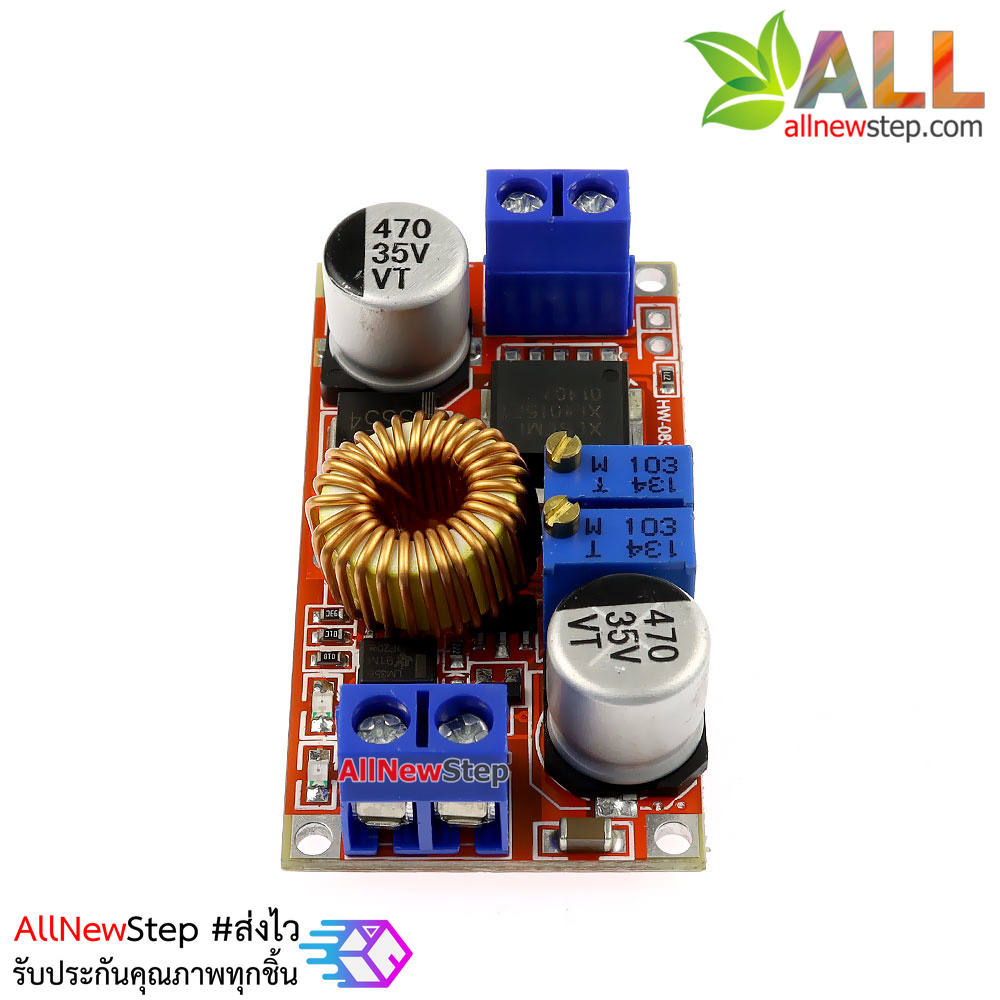 XL4015E High current 5A Stepdown 4-35V to 1.25-32V 5A โมดูลสเตปดาวน์แปลงไฟจาก 4-35V เป็น 1.25-32V กระแสสูงสุด 5A