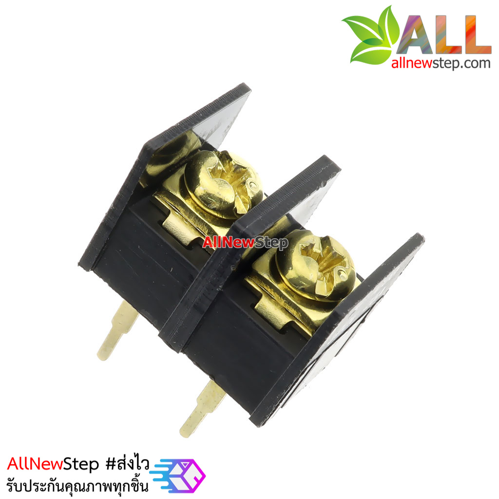 ขั้วต่อ terminal blocks 2p connector ระยะขา 10mm 2 ขา Terminal Block Connector 2 pin 300V/25A Pitch 10.00ma